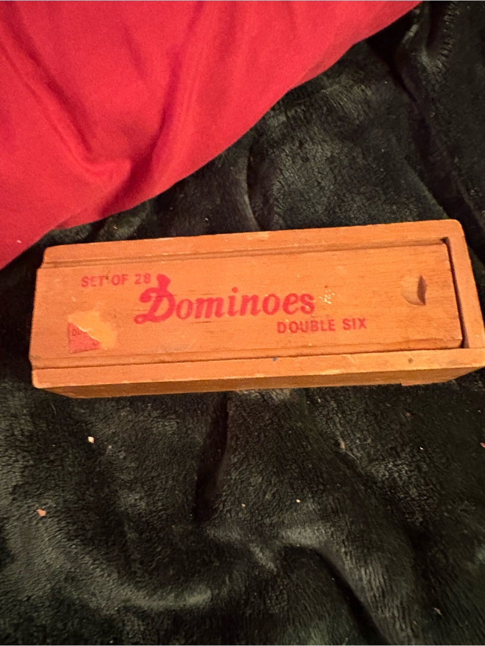 Classic Wooden Dominoes Set - Natural Brown
